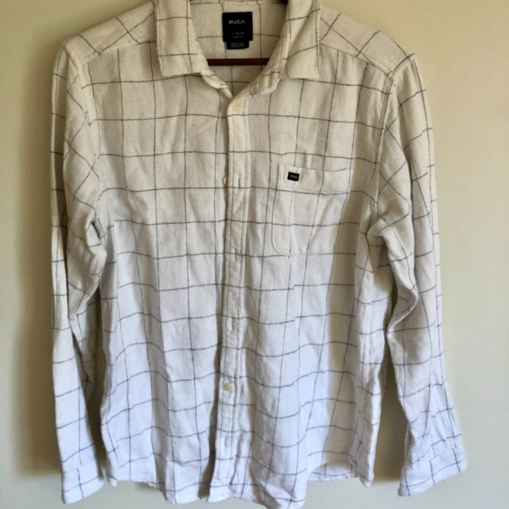 RVCA Coastal Flannel Shirt (Cream)